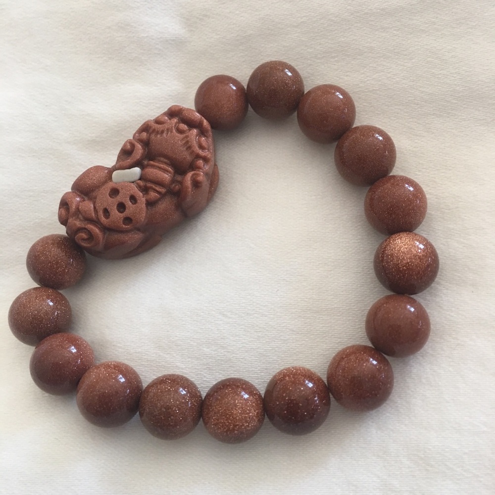 ASIAN BROWN JADE BRACELET
